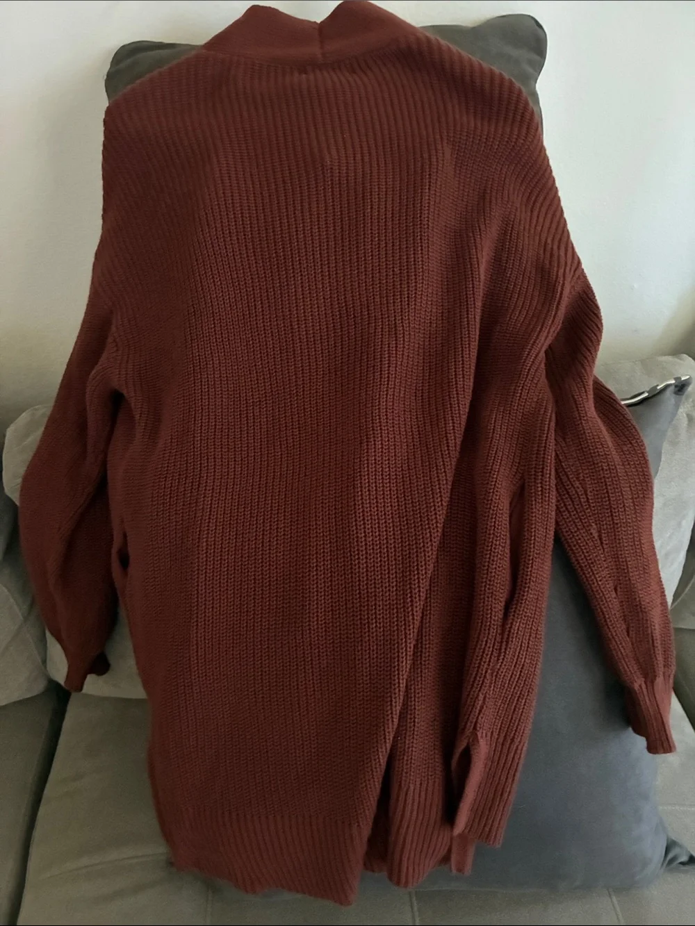 Universal Thread Open-Front Cardigan - Rust - Picture 5 of 7